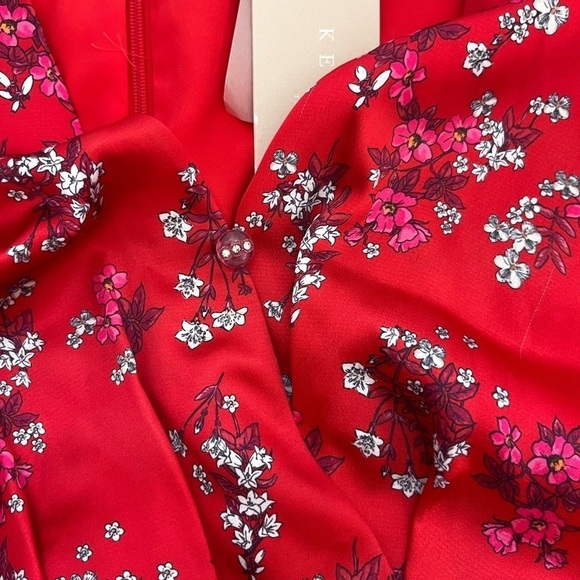 NWT Keepsake the Label Stop Me Wrap Jumpsuit Floral Red Size Small - Picture 6 of 6